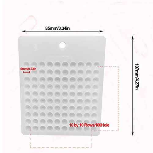 ERDANER 1pcs Bead Bead Counter Bead Counting Tool Tray for Sort and Organize Jewelry Crafts(Dia 6mm)