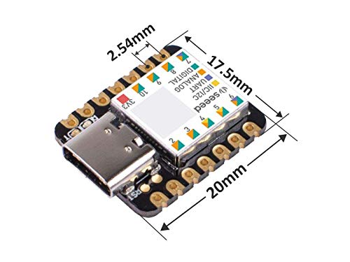 Seeed Studio XIAO SAMD21The Smallest Arduino Microcontroller Based on SAMD21,with Rich Interfaces, 100% Arduino IDE Compatible, desiged for Projects Need Arduino Micro, 1pc