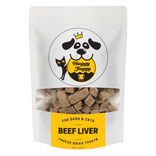 Huggy Tuggy Freeze Dried Treats Pollack Fish for Dog and Cat - Natural Single Ingredient, Pet Food Pet Treat High Protein - No Fillers, Preservatives, or Additives, Gluten and Grain Free - 3.35 Oz