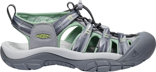 KEEN Women's Newport H2 Closed Toe Water Sandals, Fawn/Tie Dye, 5.5