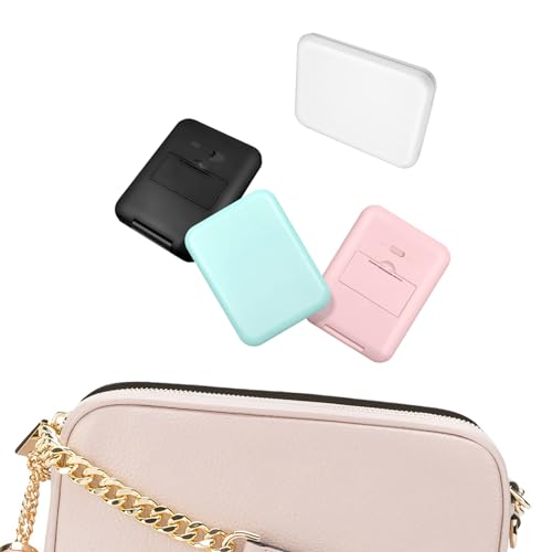 Kakuje Travel Mirror with Light, 1X/3X Magnification LED Compact Mirror with Nternal BIattery, Black Mini Mirror for Purse, Pocket,Travel and Present
