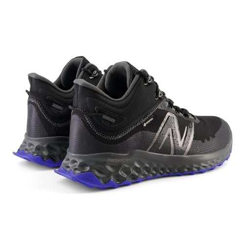 New Balance Men's Fresh Foam Garoé V1 Midcut GTX Trail Running Shoe, Black/Marine Blue/Blacktop, 11 Wide