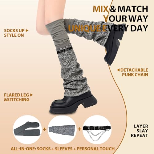 KAVOBO Skinny Ankle Socks Gray