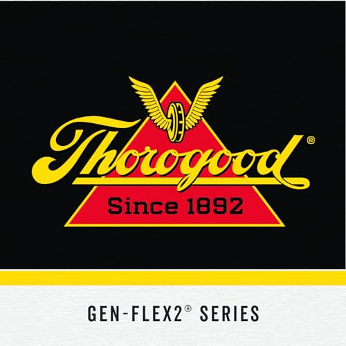 Thorogood GEN-Flex2 8” Side-Zip Black Tactical Boots for Men and Women - High-Shine Leather Heel & Toe with Goodyear Storm Welt and Slip-Resistant Outsole - 8.5 D(M) US
