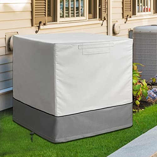 Liamoy Air Conditioner Cover for Outside Units - AC Cover Waterproof and Durable, Square Fits 24 x 24 x 30 Inches