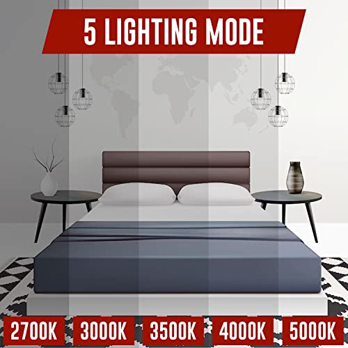 Lunabode LED 4 Inch Recessed Light Ultra- 1 Pack Thin Dimmable Ceiling Light Fixtures | 5cct LED Can Lights 2700K/3000K/3500K/4000K/5000K | Damp Rated, Retrofit Installation, ETL & UL Certified