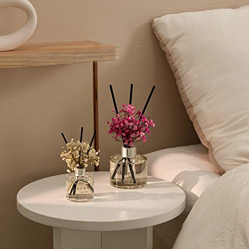 COCODOR Rose Flower Reed Diffuser/Pure Cotton/6.7oz(200ml)/1 Pack/Reed Diffuser, Reed Diffuser Set, Oil Diffuser & Reed Diffuser Sticks, Home Decor & Office Decor, Fragrance and Gifts