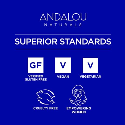 Andalou Naturals Body Wash, Deep Hydration Shower Gel, Ultra-Nourishing Skin Care for Dry Skin with Hyaluronic Acid & Ceramides, Gentle Exfoliating Body Wash for Softer, Glowing Skin, 8.5 fl oz