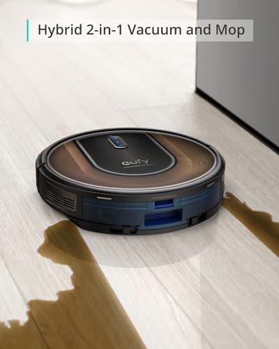 eufy by Anker, RoboVac G30 Hybrid, Dynamic Navigation 2.0, 2-in-1 Sweep and mop, 2000Pa Powerful Suction,Robot Vacuum,Wi-Fi, Boundary Strips
