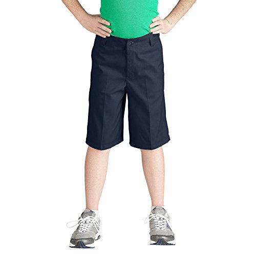 Dickies Boy's Big Flexwaist Flat Front Short, Black, 14