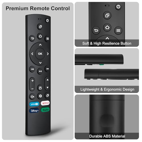 Replacement Remote for Insignia/Toshiba/Pioneer Smart TVs,Compatible with Fire Smart TV