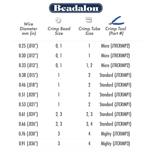 Beadalon 19 Strand Stainless Steel Bead Stringing Wire, .018 in / 0.46 mm, Bronze, 30 ft / 9.2 m