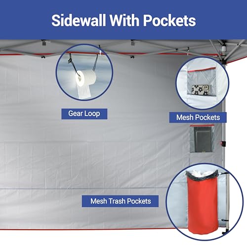 CROWN SHADES Canopy Tent 10x10 Pop Up Canopy Outdoor Shade with Pockets Sidewall, Easy Up Sun Shelter with One Person Set Up Center Lock, Portable Instant Camping Beach Canopy Tents, Purple