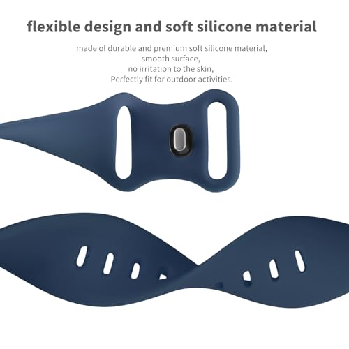 GINNARY Sport Bands Compatible with Apple Watch Band 38mm/40mm/41mm/42mm/44mm/45mm/49mm Women Men,Soft Silicone Strap Compatible with iWatch Ultra2/Ultra Series9/8/7/6/5/4/3/2/1/SE Starlight
