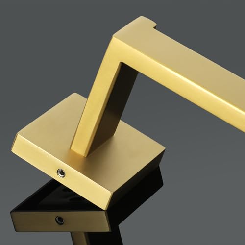Alise Hand Towel Holder Towel Ring for Bathroom Lavatory,Black Towel Bar Square Towel Hanger Wall Mount SUS304 Stainless Steel Towel Rack,GYT7010-G Brushed Gold