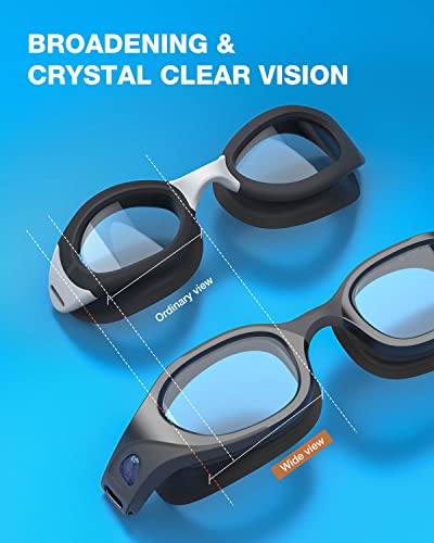 ZIONOR Swim Goggles, Replaceable Lens Anti-fog No Leak Swimming Goggles with Superb Comfort UV Protection for Men Women Adult
