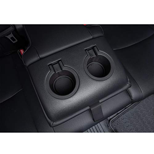 JDMCAR Compatible with Toyota 4Runner Accessories 2010-2023 2024 Premium Cup Holder, Console, and Door Pocket Inserts Kit (2 Row, Black Trim)-27PC Set