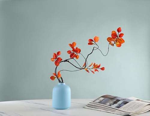 LSBTAUCP- Home Decoration Ceramic Vases, Ceramic Vases, Dried Flower vases, Living Room Decoration, Flower Arrangement Decoration Shooting Props, Coffee Table Decoration, Best Gift( (Blue)