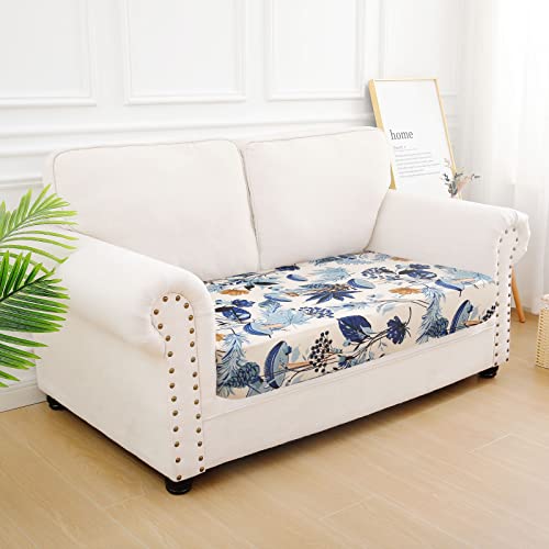 hyha Printing Sofa Couch Cushion Covers, Replacement Individual Seat Cushion Covers, Magic Sofa Covers Washable for Sectional Pets, Pattern Sofa Slipcovers (1 Cushion Loveseat, Sand Wavy)