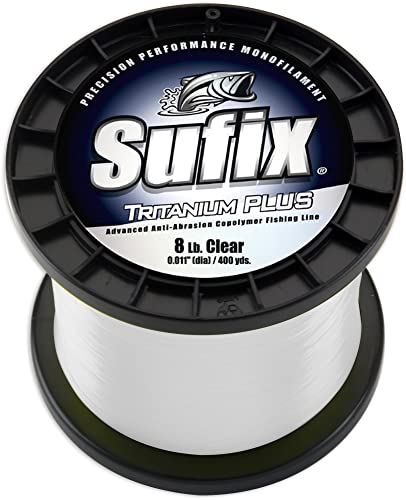Sufix Tritanium Plus 1/4-Pound Spool Size Fishing Line (Clear, 14-Pound)