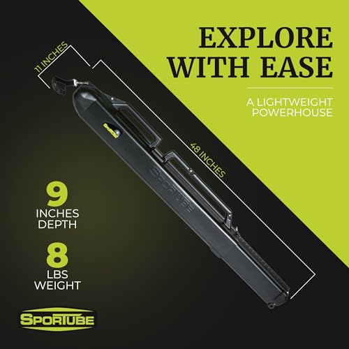 Sportube Protective Travel Ski Case, Lightweight & Lockable w/Easy Pull Handle, Series 1