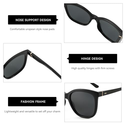 ZENOTTIC Polarized Sunglasses for Women UV400 Protection Retro Cute Fashion Cateye Sun Glasses