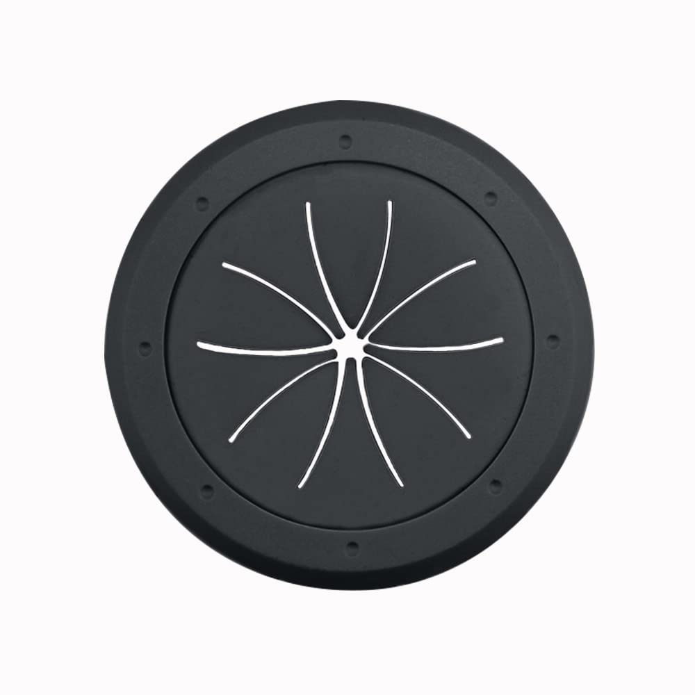 Construct Pro Speedy Spring-Lock Cable Pass Through Port | 2 inch Diameter | Black CON6061SPZ