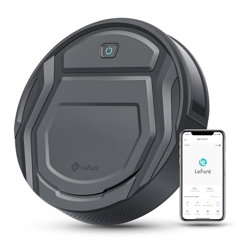 Lefant Robot Vacuum and Mop, Robotic Vacuum Cleaner with 3200Pa Suction, Smart Navigation, 150 Mins Runtime, Works with Alexa and Google Assistant, Self-Charging, Ideal for Pet Hair,Floor,Carpet(U180)