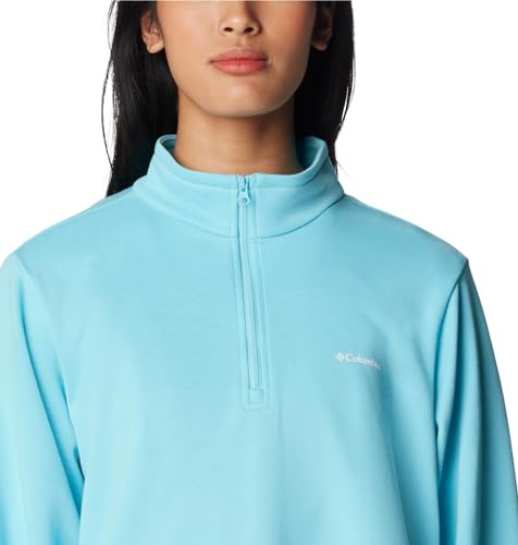 Columbia Women's Trek French Terry Half Zip Update, Aquamarine, X-Small