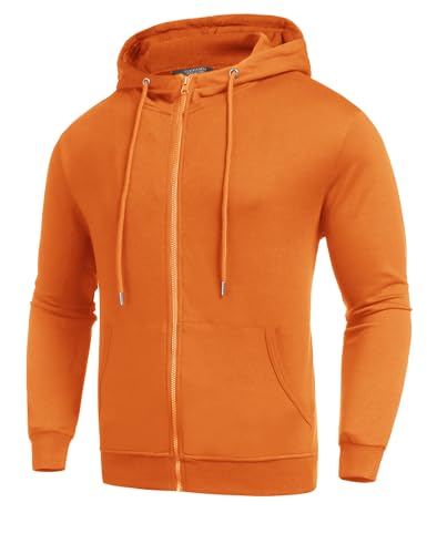 COOFANDY Mens Full Zip Hoodie Jacket Sports Sweatshirts for Men Long Sleeve Active Shirts for Men