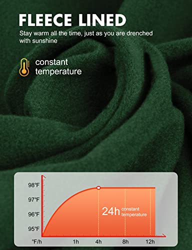 baleaf Women's Running Jacket Thermal Fleece Pullover Half Zip Tops Thumbholes Winter Long Sleeve Cold Weather Red L