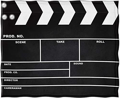 Jekeno Movie Reel Theme Gifts Throw Blanket, Gifts for Women Men Movie Lover, Theater Home Film Cinema Decor Popcorn Gifts for Adult Boy Girl Director, Christmas Birthday Valentines Day Acting Gift