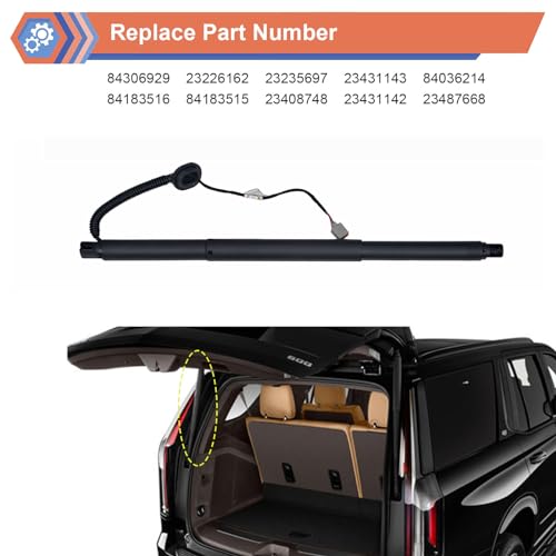 Left Rear Tailgate Power Lift Support Shock Strut Compatible with Chevy GMC Cadillac Vehicle 2015-2020 Suburban Tahoe Yukon, 2015-2019 Escalade Escalade ESV, Replace#84306929 84183515 84183516