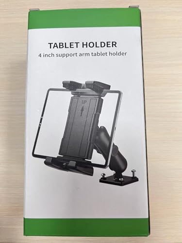 OHLPRO Car Tablet Holder - Heavy Duty Drill Base, Compatible with iPad Samsung Tab 5"-13" Tablet and Phone, Car Tablet Mount for Truck/Business Vehicle/Desktop/Wall, etc.