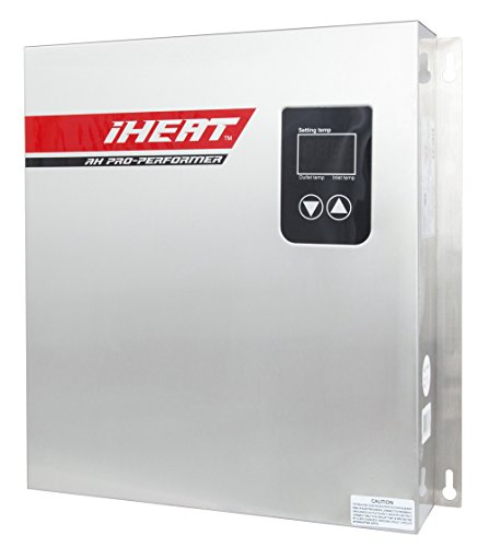 iHeat Tankless AHS18-D 240V 75A 18KW Stainless Steel Enclosure 3/4" MIP 16" by 13.5" by 3.5" Electric Water Heater, 13.7 lb