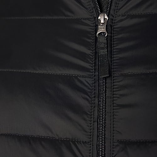 Amazon Essentials Men's Packable Lightweight Water-Resistant Puffer Jacket (Available in Big & Tall), Black, 5X-Large Big