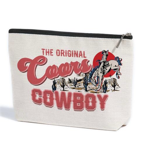Cowboy Makeup Bag Western Gifts for Women Sister Daughter Western Stuff Country Cowgirl Stuff Makeup Pouch Cowgirl Accessories Birthday Graduation Mothers Day Cosmetic Travel Bag Western Accessories
