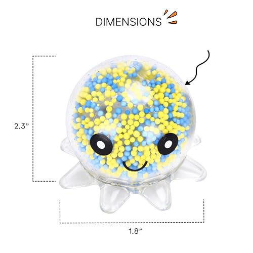 Neliblu 24 Pack Smile Stress Balls for Kids and Adults - 2" Stress Balls in Bulk - Neon Yellow Funny Face Squishy Balls to Support Anxiety - Fidget Toys, Party Favors, Goodie Bag Stuffers for Kids