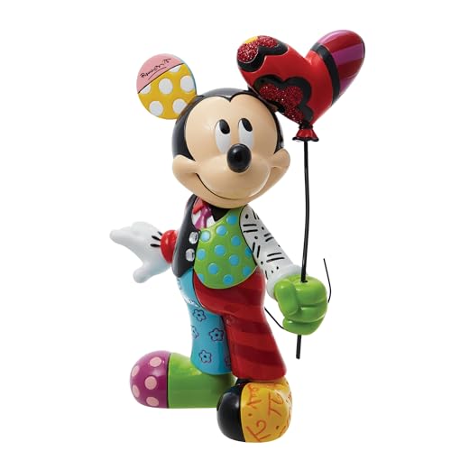 Enesco Disney Britto Mickey Mouse Heart Balloon Limited Edition Figurine, 10.5 Inch, Multicolor
