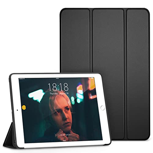 DTTO for iPad Mini 5th Generation Case and iPad Mini 4 Case, Ultra Slim Lightweight Trifold Smart Shell with Soft TPU Back Cover, Auto Sleep/Wake, Space Grey