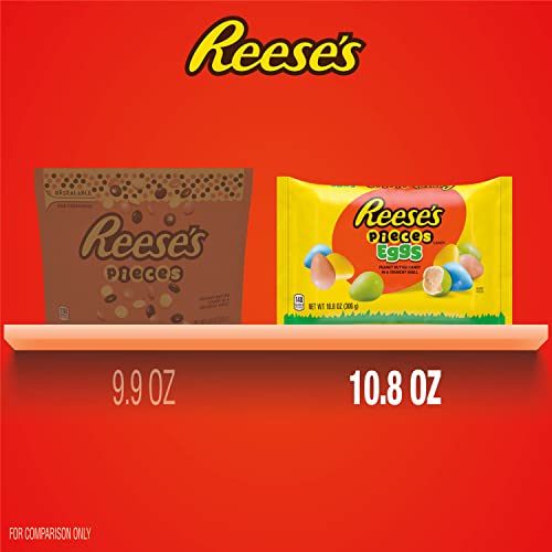 REESE'S PIECES Peanut Butter Eggs, Easter Candy Bag, 10.8 oz