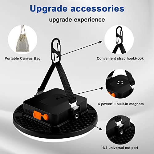 IODOO 10000mAh 30W Rechargeable Camping Light with Remote 2500LM 2700/4000/6500K LED Camping Lantern Portable Camping Light IP65 Waterproof Tent Light Power Failure Emergency Survival Kits