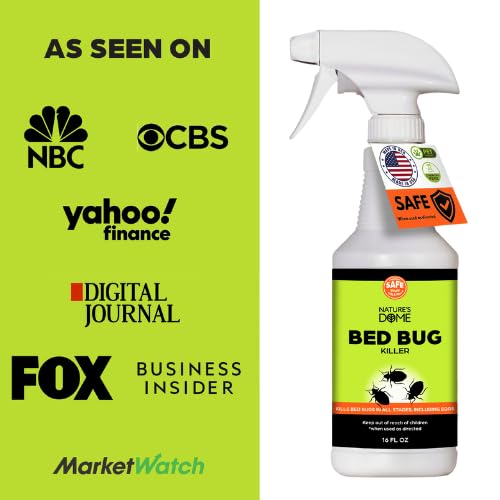Nature's Dome Bed Bug Spray – 100% Kill Rate, 1 Gallon Natural Bed Bug & Mite Killer, Destroys Eggs, Kills Resistant Strains, Long-Lasting Protection, Safe for Home Use