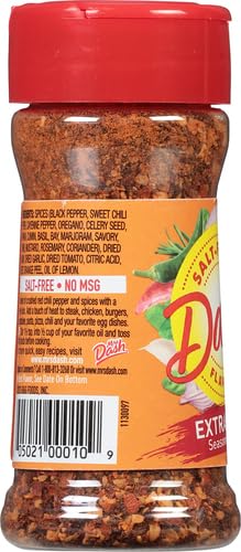 Dash Salt-Free Seasoning Blend, Extra Spicy, 2.5 Ounce
