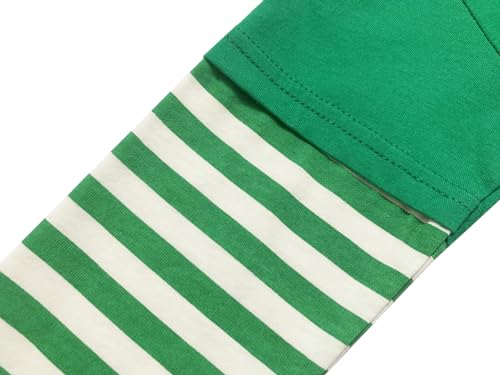 Toddler Boy T-Shirt St Patricks Day Shirt Tractor Truck Tops Kids Striped Sleeve Patchwork Baby Tees 2T
