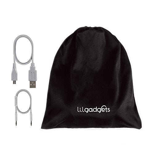 LilGadgets Untangled Pro On-Ear Wireless Kids Headphones for School, Microphone, Volume Limited, SharePort Technology, SoftTouch Padding, Black