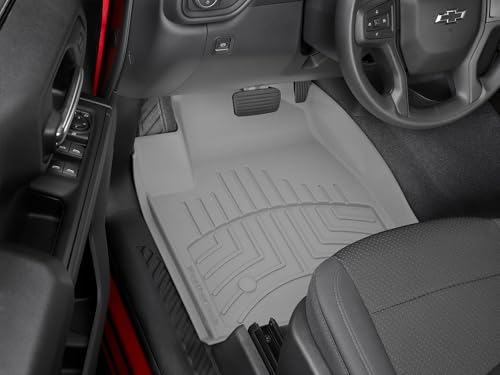 WeatherTech FloorLiner HP Custom Fit Floor Mats for Silverado 1500, LTD, 2500HD/3500HD, Sierra 1500, 2500HD/3500HD, Limited - 1st & 2nd Row (441436-1-5IM), Black