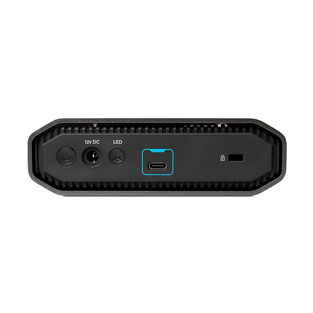 SanDisk Professional 12TB G-Drive Enterprise-Class External Desktop Hard Drive - 7200RPM Ultrastar HDD Inside, USB-C (10Gbps), USB 3.2 Gen 2, Mac Ready - SDPHF1A-012T-NBAAD
