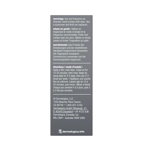 Dermalogica PowerBright Dark Spot Face Peel, Exfoliating Facial Peel with 12% AHA PHA, Improve Dark Spot and Hyperpigmentation for All Skin Types