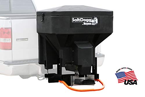 Buyers Products SaltDogg TGS03 Tailgate Salt Spreader, Made In The USA, 8 cu ft/600 lb Capacity, Horizontal Auger Feed, Commercial Salt Spreader For Truck Tailgate